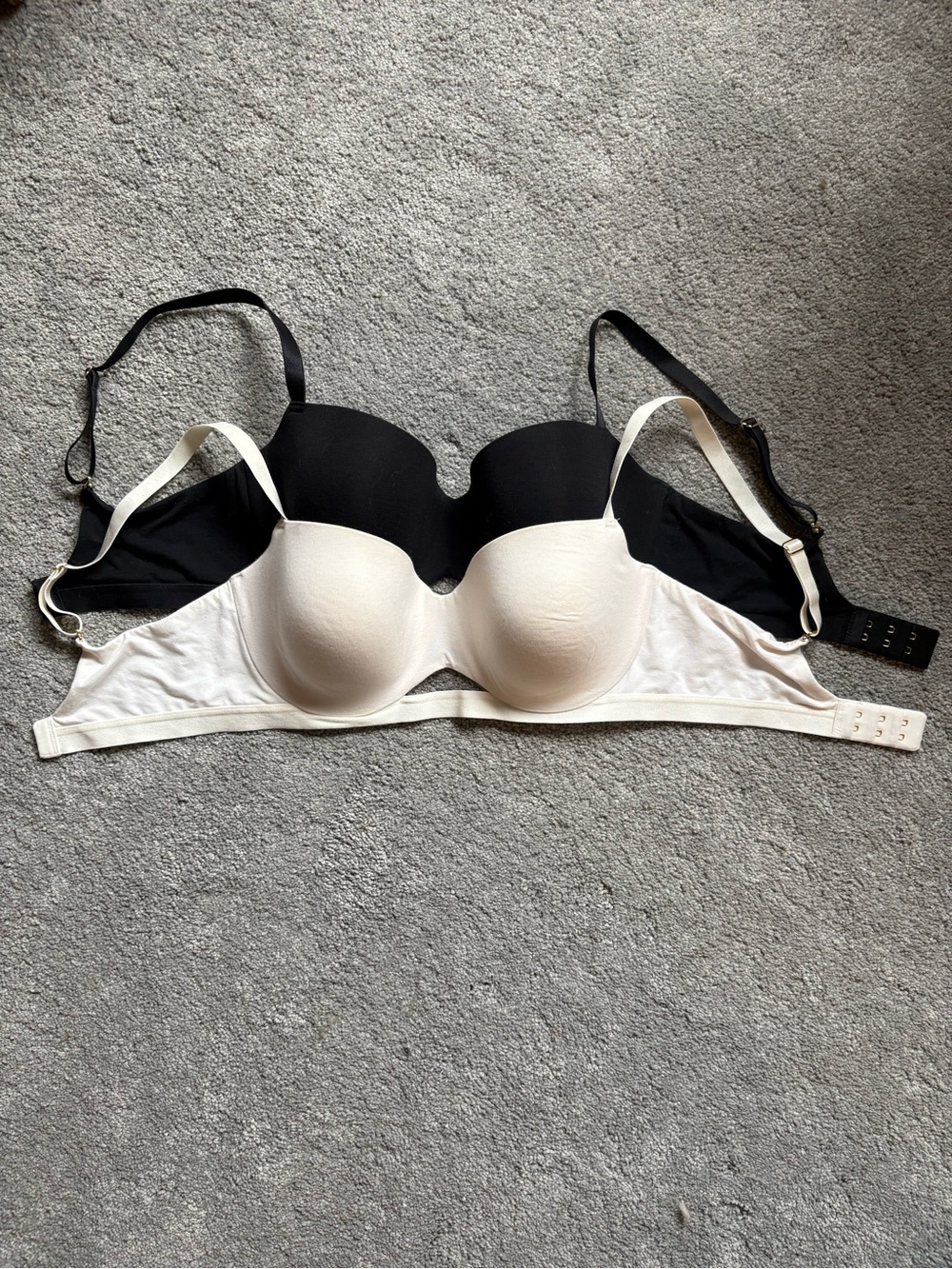 Set of 2 ThirdLove Convertible Strapless Bra in Black and Cream